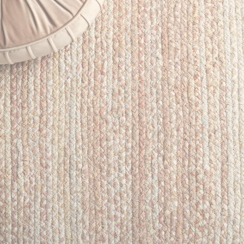 Tapis en coton tissé à la main Casen, Rond 8 pi