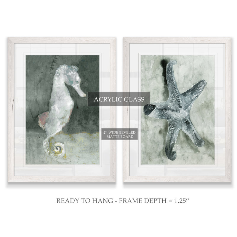 Aquatique I par Vincent Van Gogh - reproduction d'art encadrée, H 20 po x l 16 po x P 1,25 po, Papier avec cadre blanc, Blanc