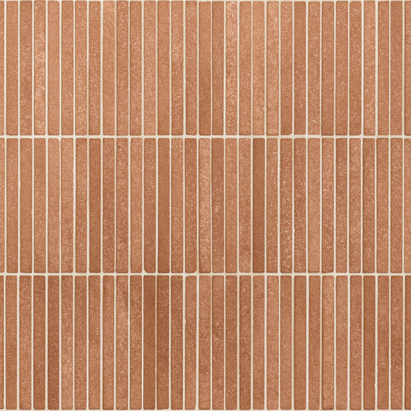 Verona 11.73 In. X 11.73 In. Matte Terracotta Mosaic Floor And Wall Tile (5.7 Sq. Ft. / Case)