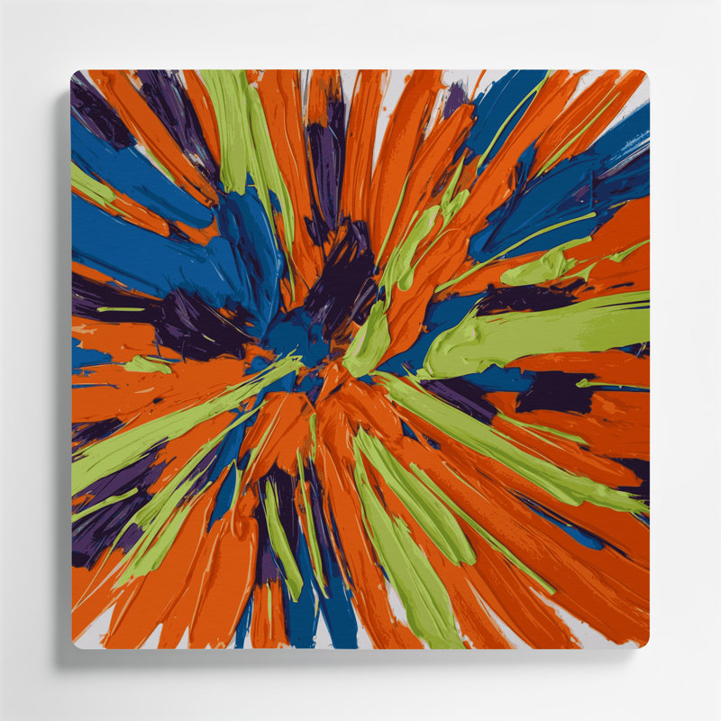 Art mural en métal Neo Expressionism 62, H 12 po x l 12 po
