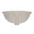 Nantucket Sinks Regatta 15.5'' White Fireclay Oval Bathroom Sink with Overflow