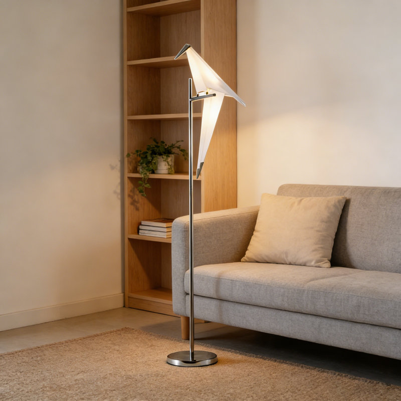  69'' H  Berley Thousand Paper Cranes Floor Lamp