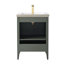 Ensemble de meuble-lavabo sur pied lavabo simple 24 po avec plateau en céramique blanche-105208969-105208973-119711649