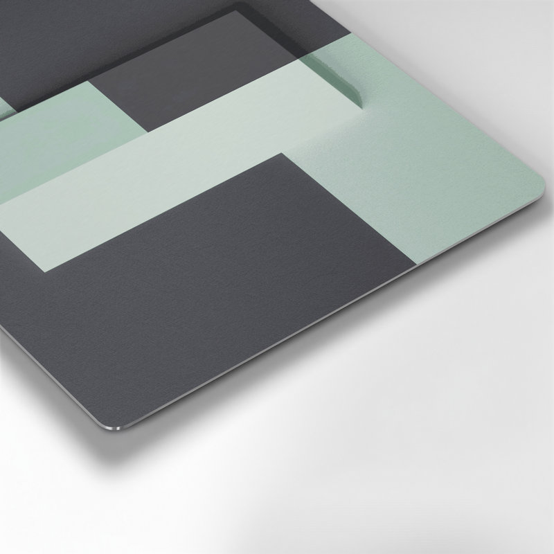 Minimalisme 40, art mural gris en métal, H 8 po x l 8 po