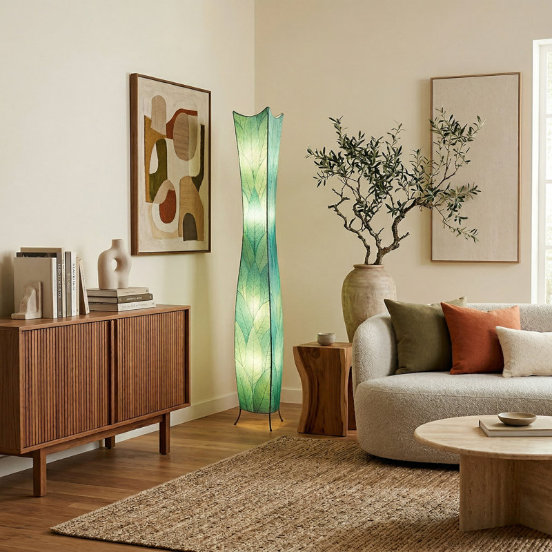 Arbutus 72'' Novelty Floor Lamp, Sea Blue