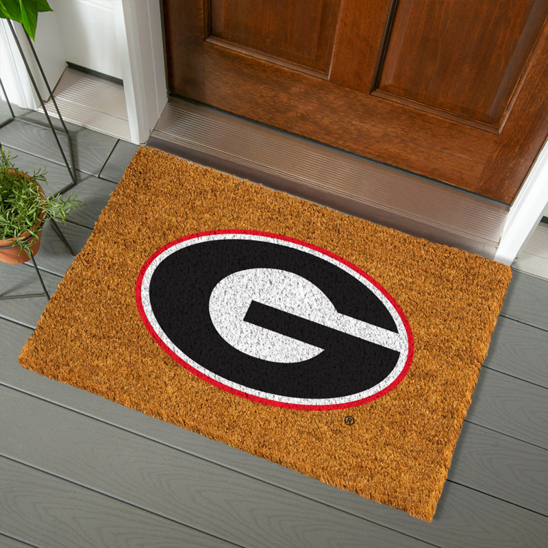University of Georgia Large Full Color Coir Mat, 36"x24"