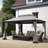 StarEcho 13 Ft. W x 10 Ft. D Steel Patio Gazebo with Netting (Tool free quick assembly)-61292557