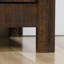 Armoire de rangement à finition noyer, rangement sur mesure, tiroir inférieur coulissant, plusieurs pièces, taille compacte, petits espaces, bois d'ingénierie, salon à assemblage simple, bureau, chambre à coucher, finition,