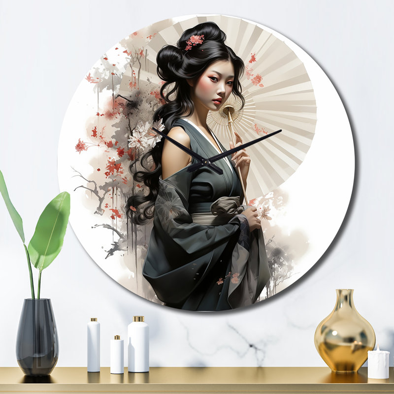 Horloge murale Asian Art Geishas Grace VI, Grand