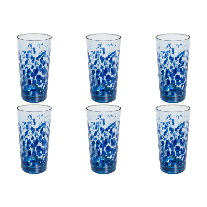 Verre à boire en acrylique Vetro - Bleu - 22,2 oz