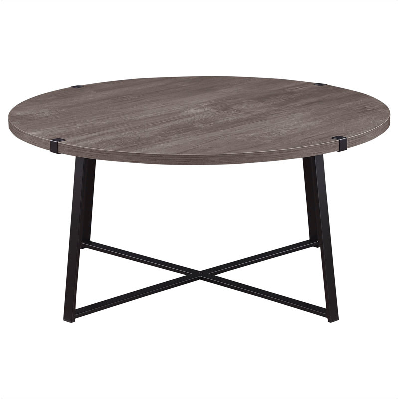 Table basse ronde en bois d'ingénierie Heyer