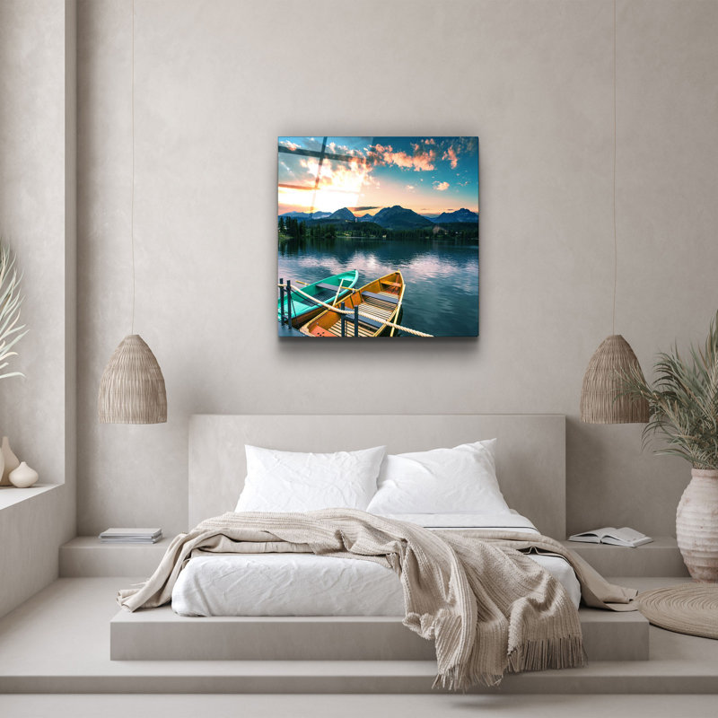 Elegant Decorative Tempered Glass Painting, 40 x 40 Inches | 100% Tempered Glass, Thickness: 0.16 Inches | UV Printing for Vibrant Colors & Durability | Perfect for Home Decor & Art Enthusiasts