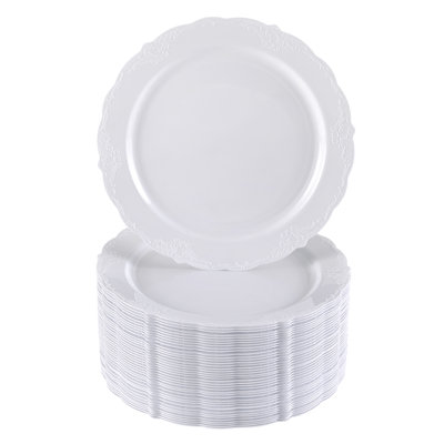 Assiette à dîner jetable en plastique