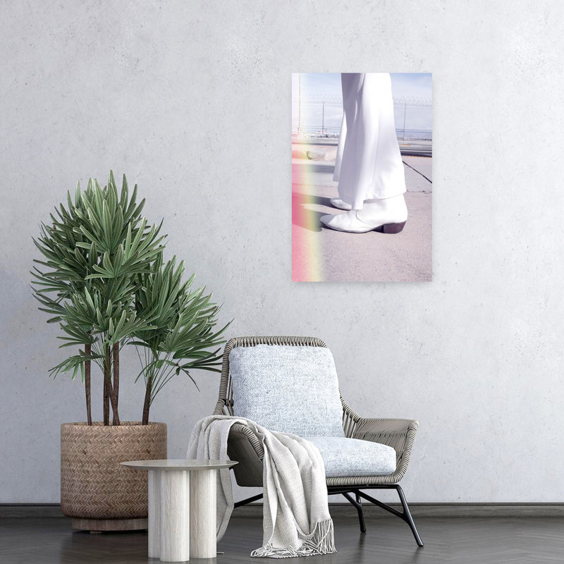 Print, 60.96 cm H x 40.64 cm W, White/Pink
