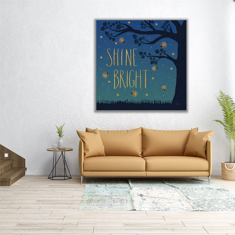 Twilight Fireflies II - reproduction d'art sur toile, H 30 po x l 30 po