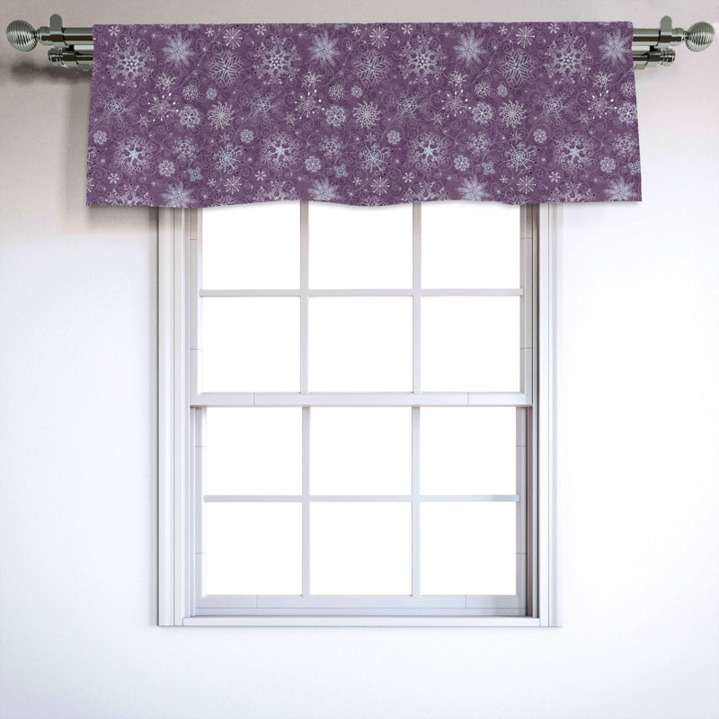 Sateen Damask Ruffled Window Valance