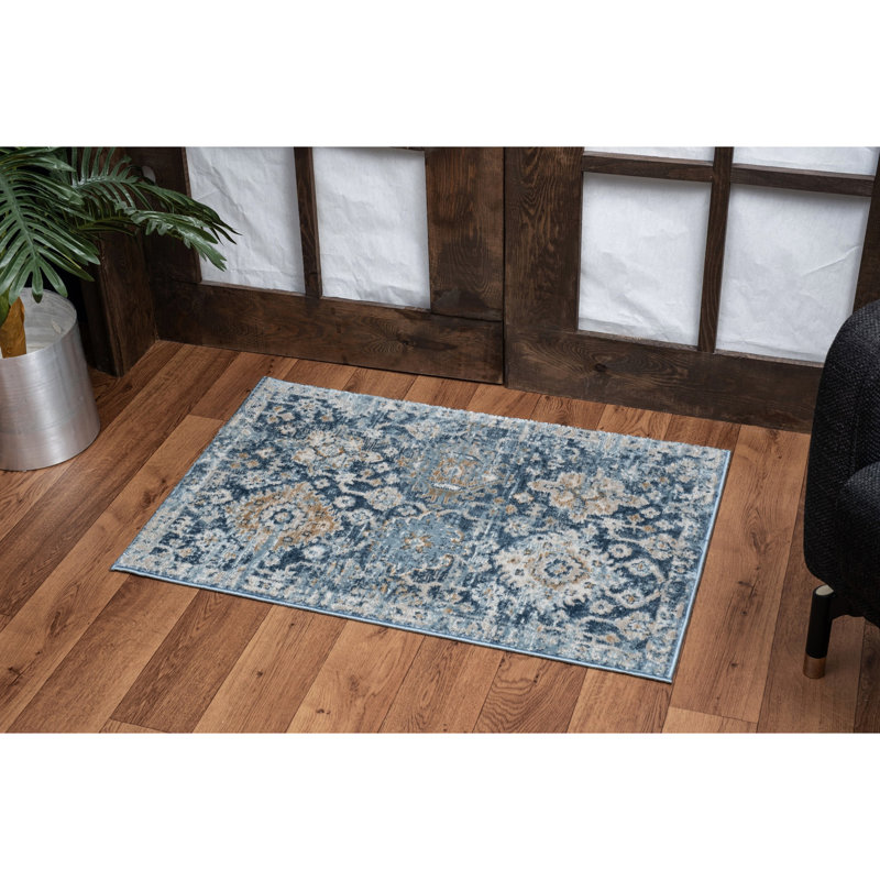 2 Ft. 7 In. Navy Area Rug, Stain , Adds A Cozy Feel To Your Home 2.58 7.25 Blue, Creates Atmosphere, Runner 2'7" x 7'3"