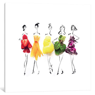Rainbow 1 Piece Wrapped Canvas Wall Art
