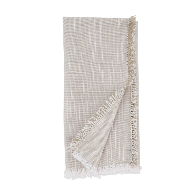 Cornelia Collection Cotton Solid Colour Square Napkin, Natural