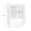 Métal blanc rectangulaire