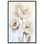 Art floral élégant sur toile argentée Flora II par 