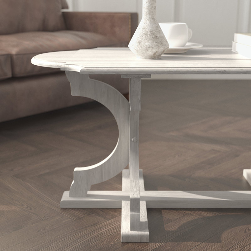 Table basse Vesely Saylor, Blanc antique