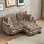 Causeuse avec repose-pieds mobile et quatre coussins-370117698