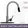 Dual Spray Push Button Mode Kitchen Faucet with Pull Down Sprayer Head