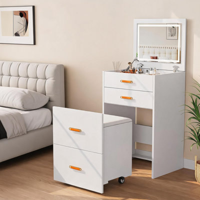 Meuble-lavabo 3 en 1 avec miroir DEL