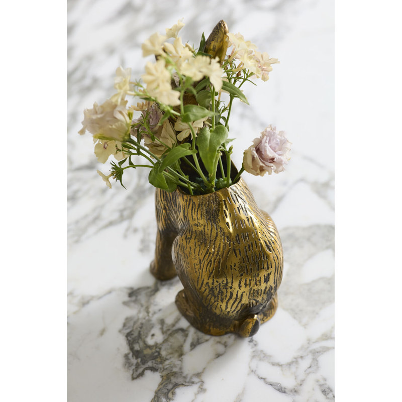 Golden Hare Vase, Antique-Gold