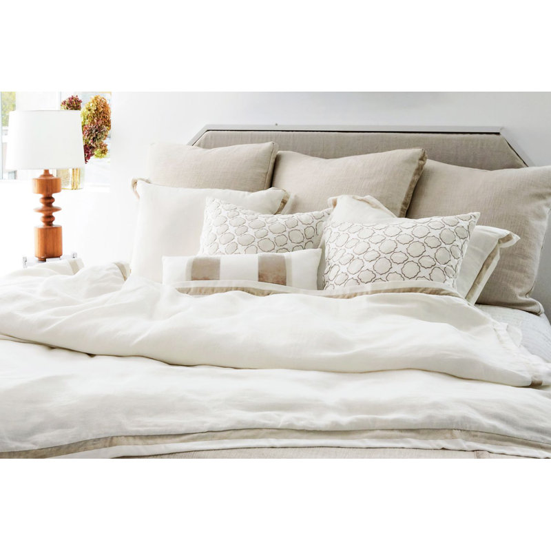 Tile Square Pillow Cover & Insert, Latte