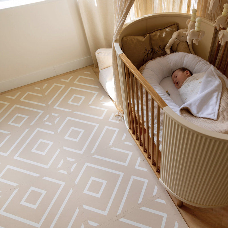 Modern Blocks - Desert Sand - Play Mat, 0.47" H x 144" L x 96" W