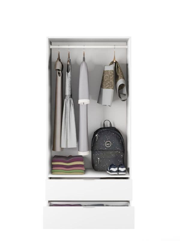 Bawi Solid Wood Wardrobe