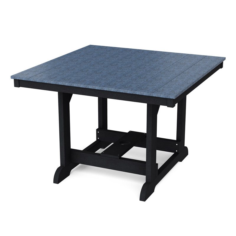 Table de salle à manger 44 "x 44" Heritage, Bleu patriote / Noir