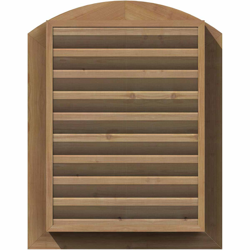 Grille d'aération verticale en cèdre, H 23 po x l 17 po