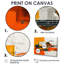 «Yellow Orange Abstract Futuristic Fusion I», reproduction d'art abstrait-1604240981-1604240985