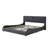 Modern RGB LED Bed Frame with Faux Leather and Bluetooth Speakers-116844503-116844506