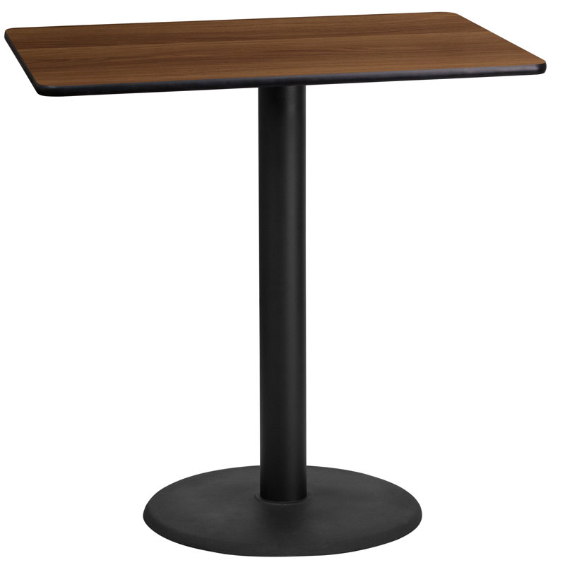 Plateau de table de salle à manger Carrus, H 43,12 po x l 42 po x P 24 po, Noyer