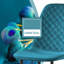 Velvet Upholstered Dining Chair with Metal Frame -1070320288