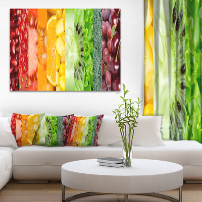 " Fruits, Berries And Vegie Collage "