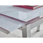 Wolcott Ana Luxury Glass and Chrome Extendable Dining Table - Modern Design Kitchen Table-1889312443