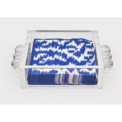 Acrylic Coctail Napkin Holder w/Bubbles