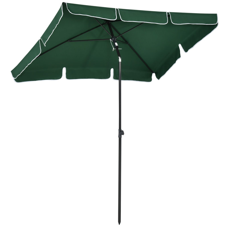 Ahviana 198cm Tilt Market Parasol, Green