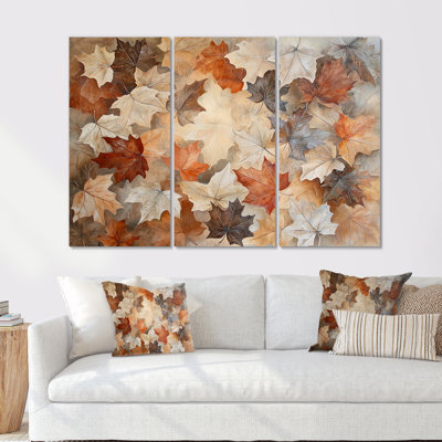 Fallen Leaves In Canada II - Leaves Wall Décor Set
