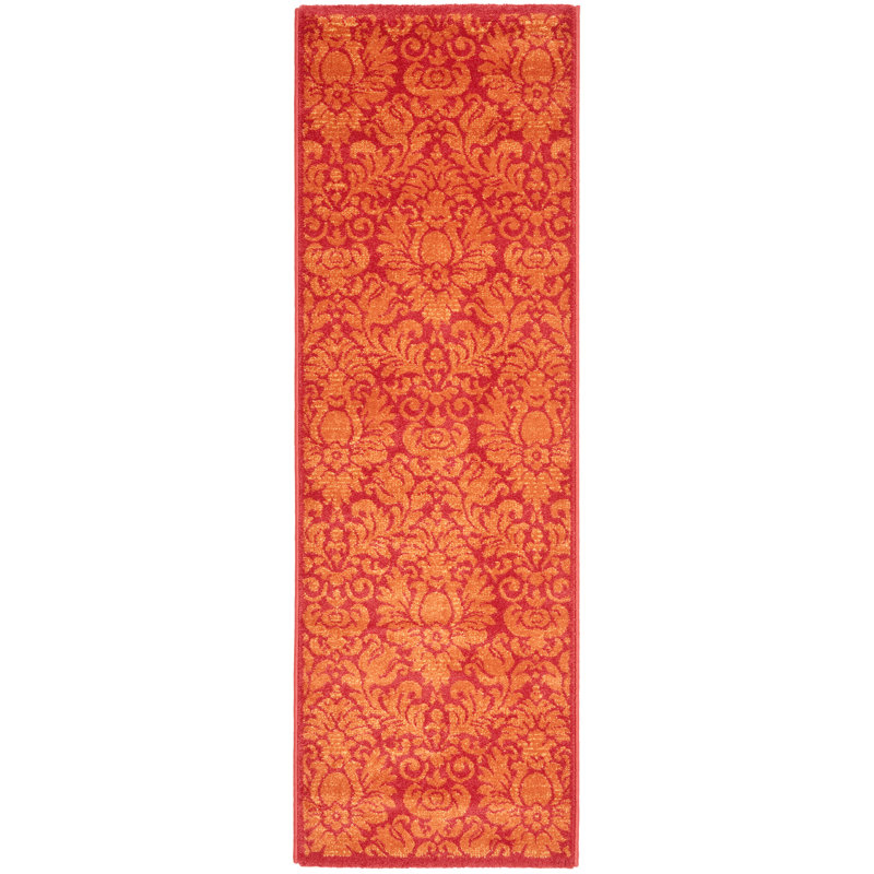 Tapis floral Cargin Performance, Tapis de couloir 2 pi 4 po x 6 pi 7 po