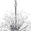Dandelion 9-Light Sputnik Crystal Chandelier Starburst Sunburst Ceiling Lighting 