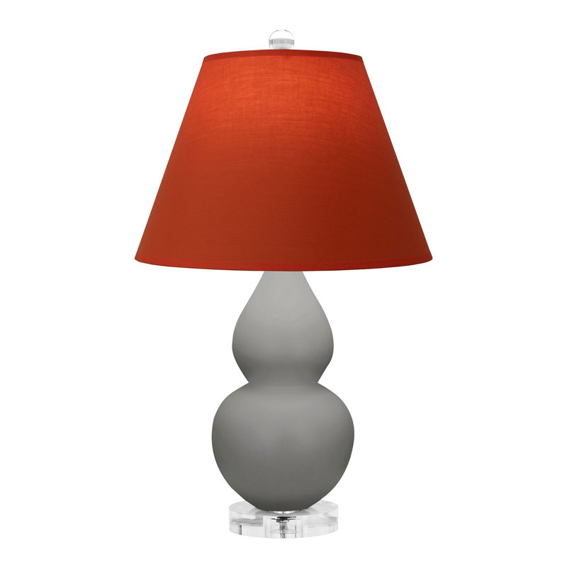 Petite lampe d'appoint à double gourde, Gris, Tanger / taupe
