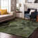 Premium Machine Washable Cerrito AMF555 Green Rug