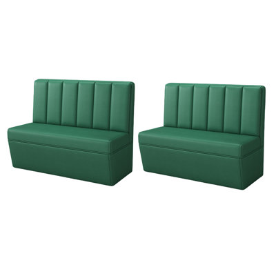 Nordic Simple Cafe Bookstore Restaurant Benches Faux Leather Upholstered Bench