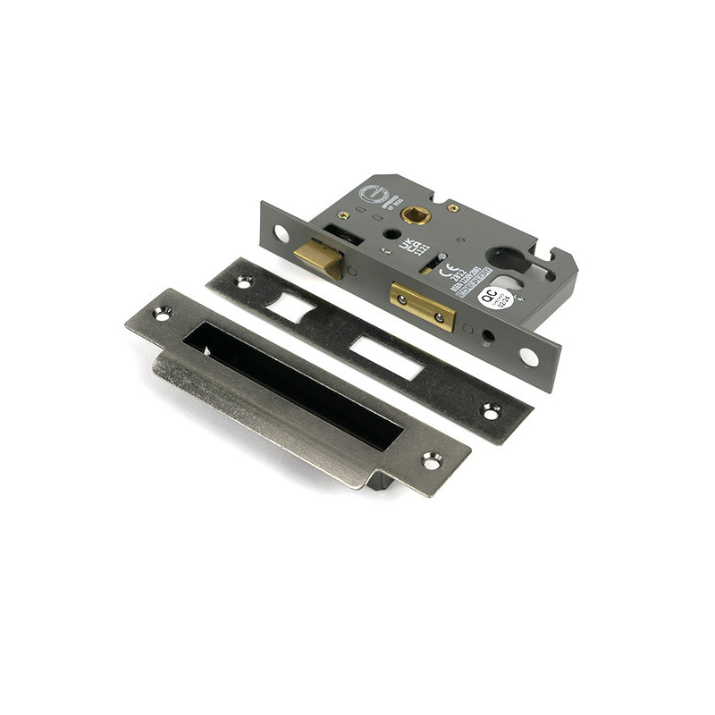 Euro Profile Sash Lock, Pewter Patina